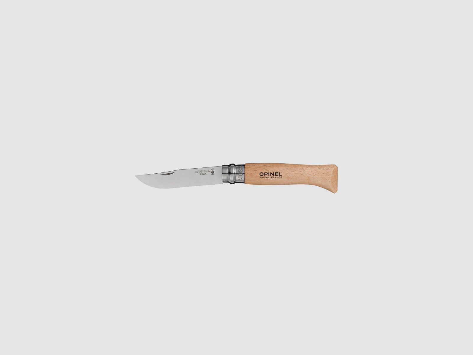 Opinel 08 Messer Klinge Edelstahl Griff Buche, Bild 1 von 2