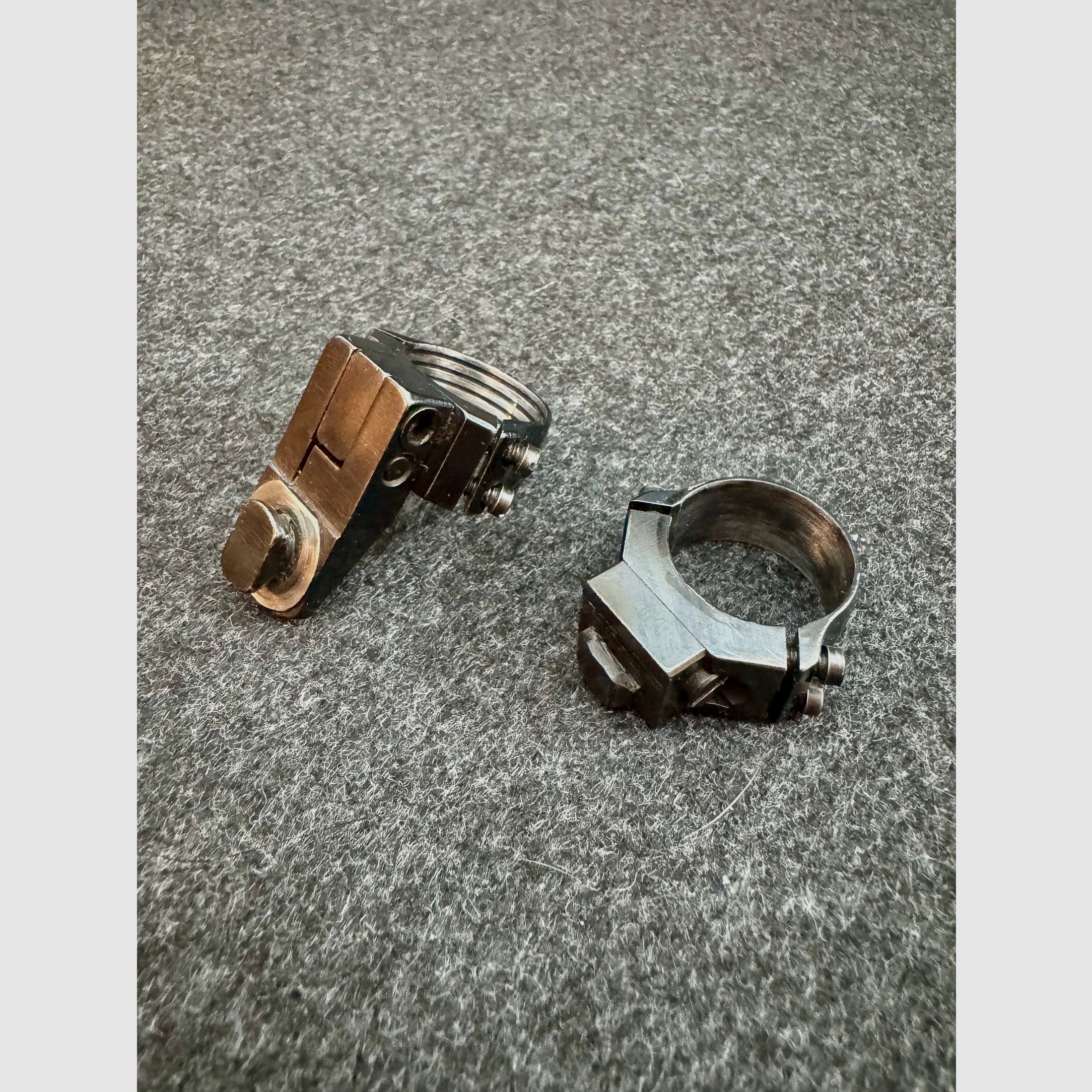 EAW Schwenkmontage Oberteile, Ring 1 Zoll (25,4mm) Vorderfuß Kröpfung, Magnumring