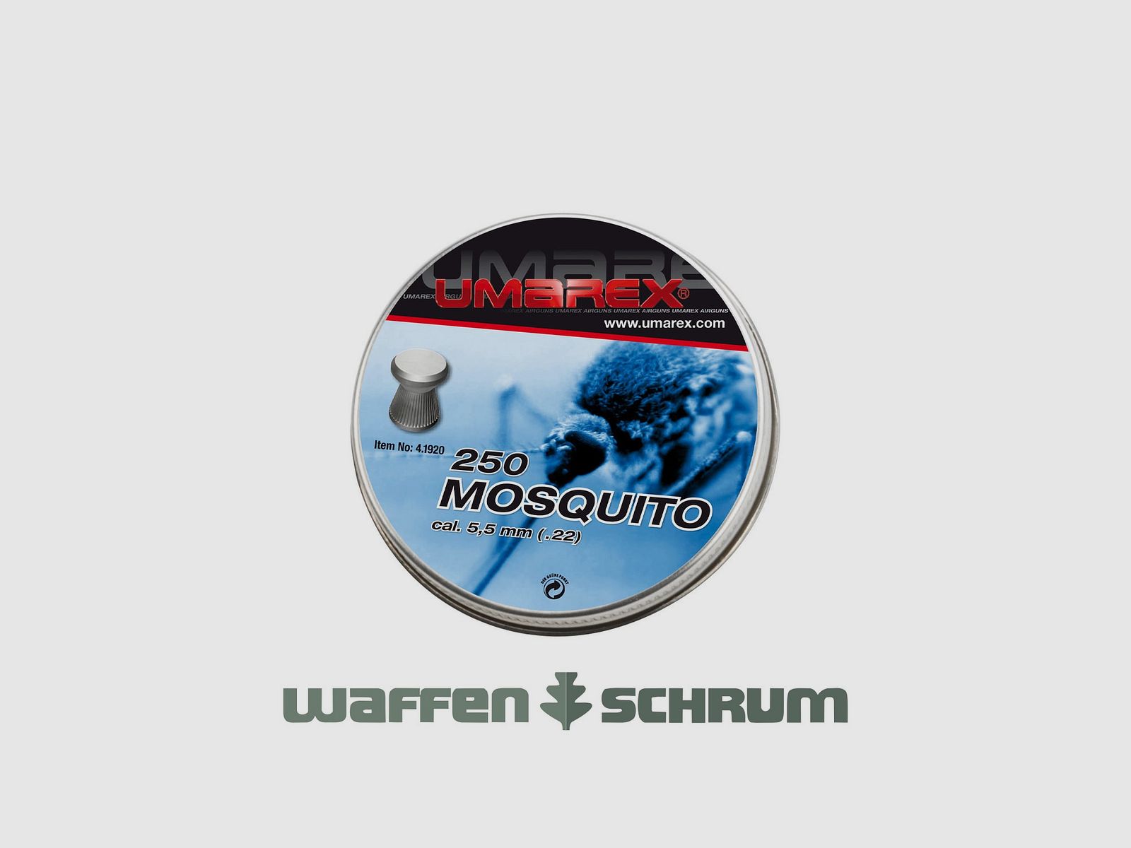 Diabolo Mosquito 5,5mm (.22) Płaska Głowa 250 szt.