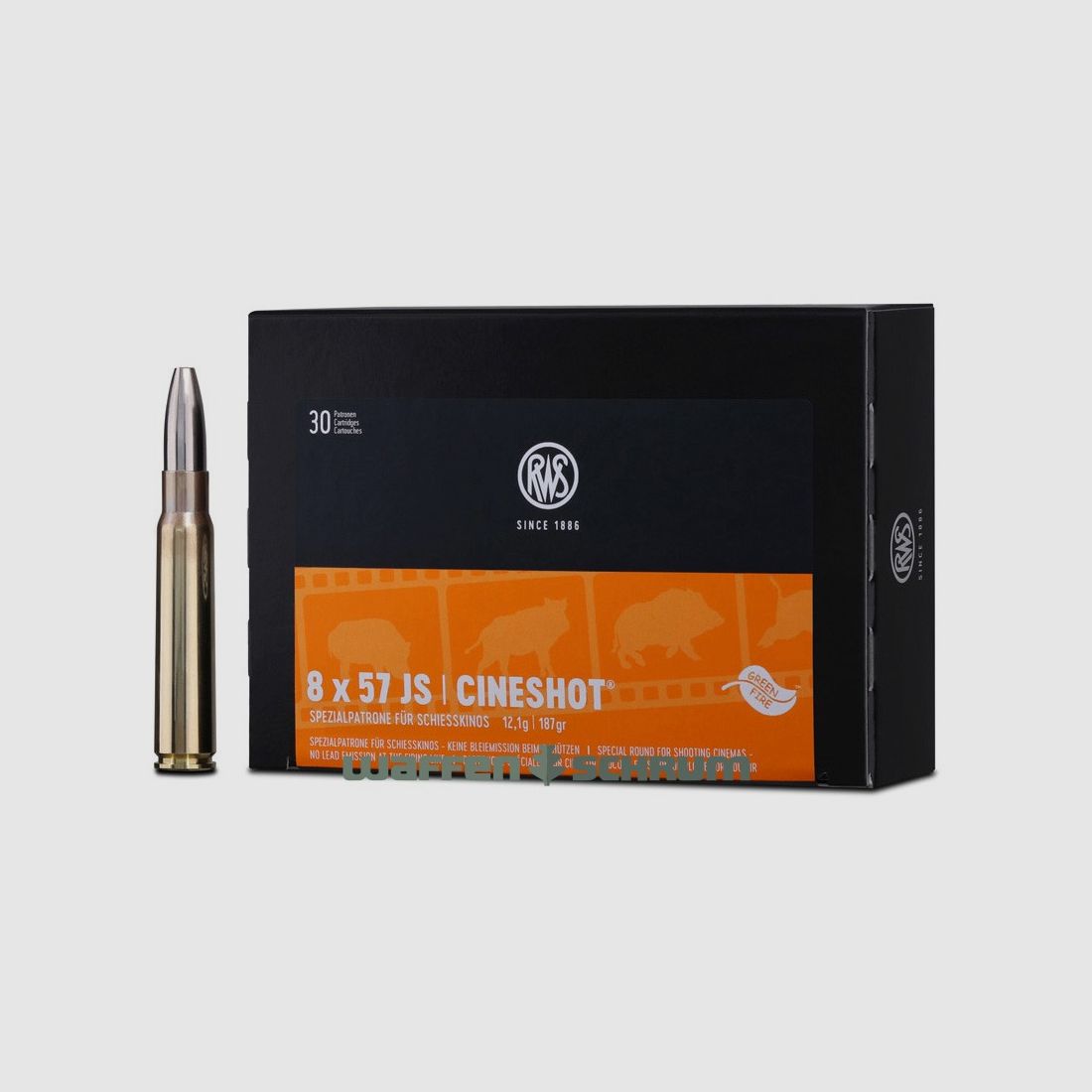 RWS Cineshot 12,1g - 187gr 8x57JS 30er Pck.