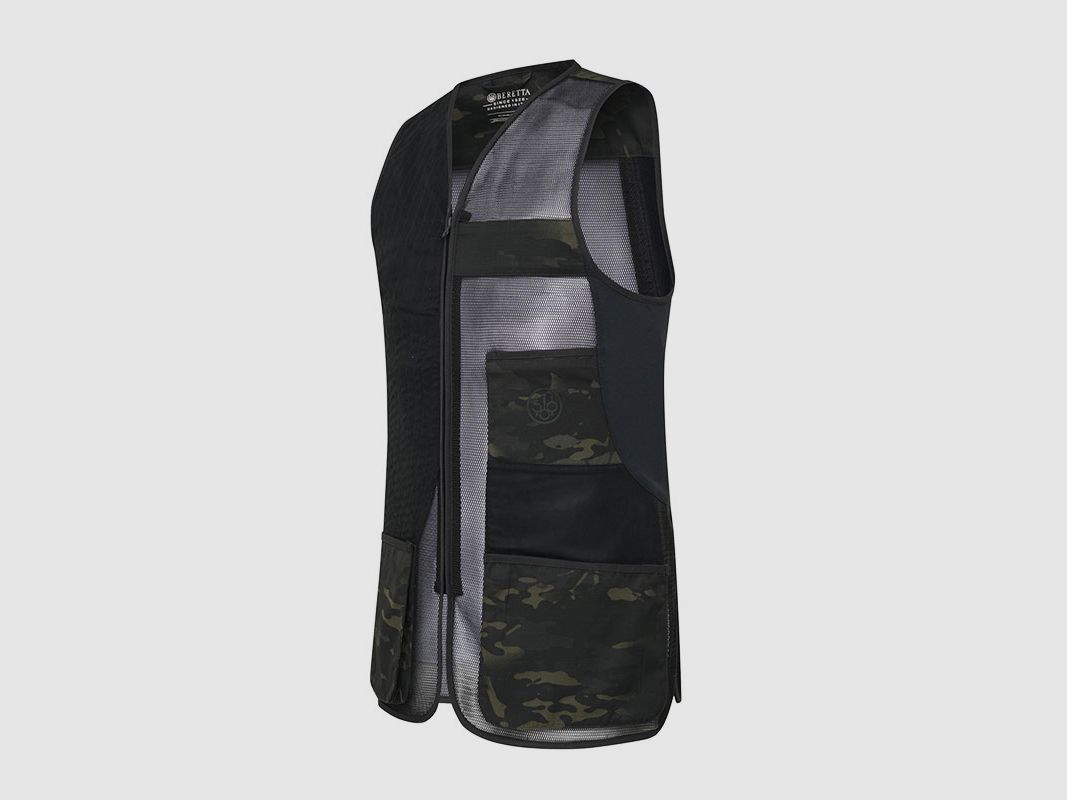 SHOOTING VEST – BERETTA – 500 YEARS CELEBRATORY LOGO CAMO | LIMITED EDITION | Multicam Black, image 1 of 5