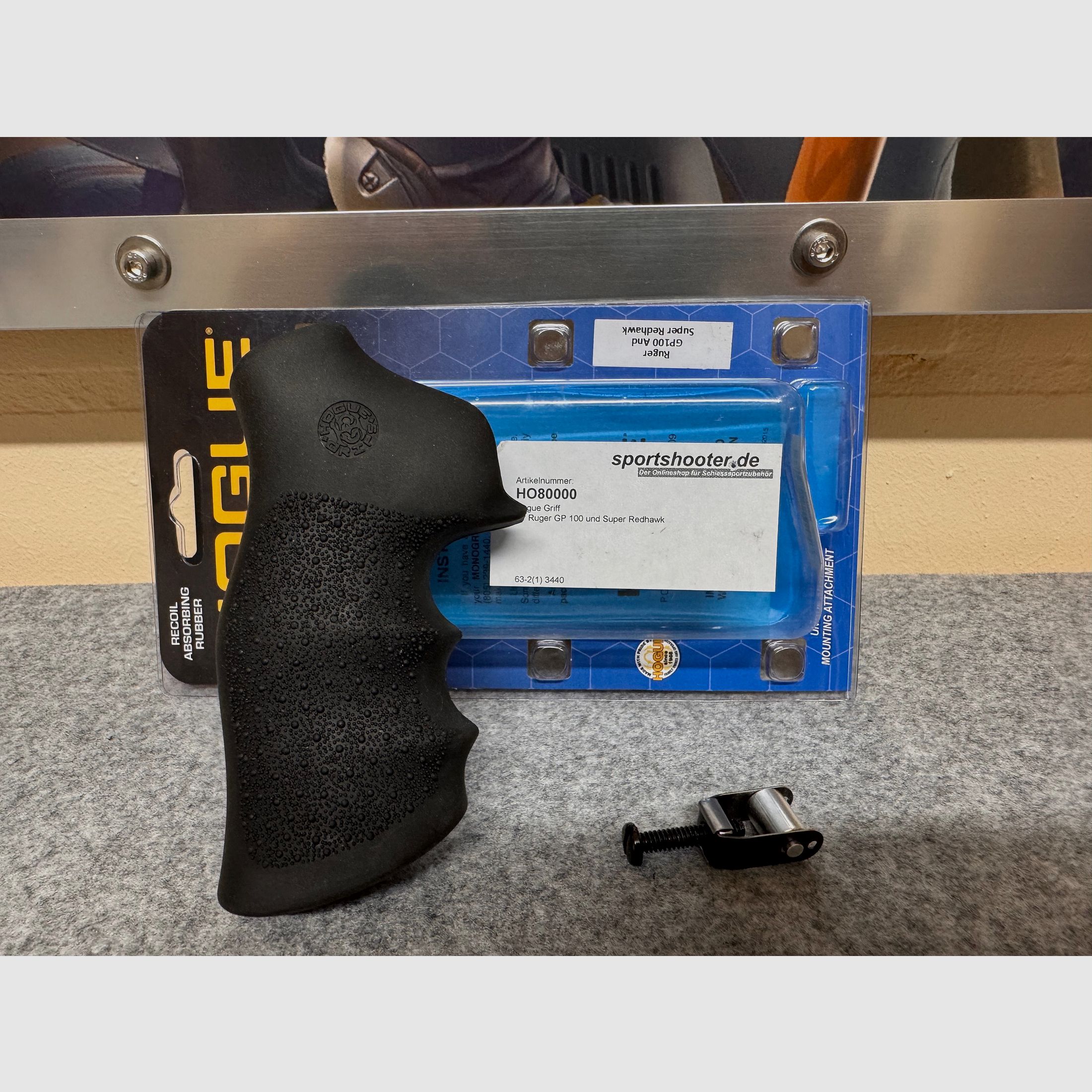 Hogue Griff für Ruger GP100 oder Super Redhawk 