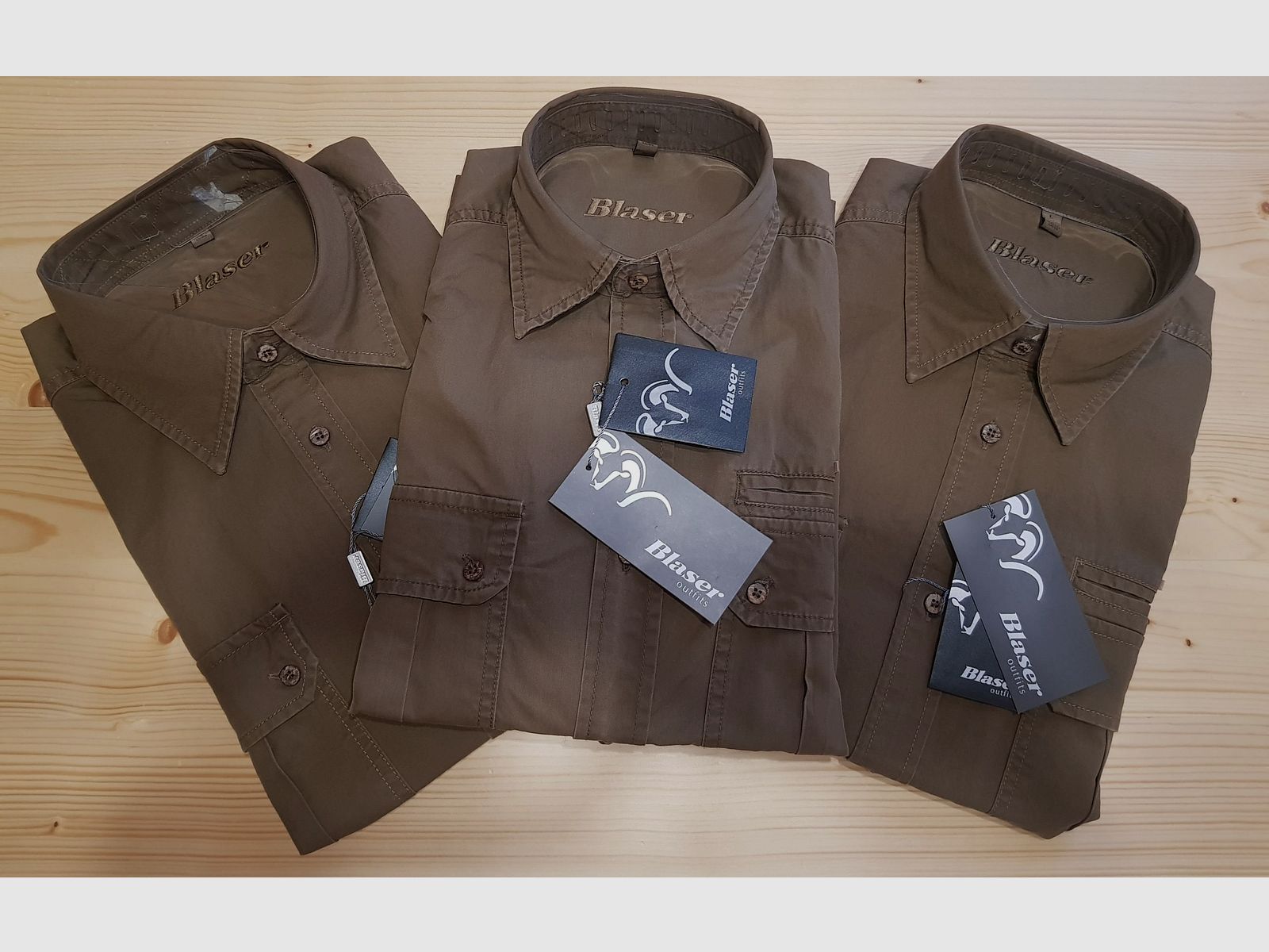 BLASER CAMICIA MARRONE LUKAS TWILL HEMD