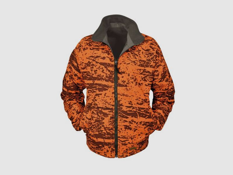 Hubertus Giacca Fleece Reversibile per Caccia al Cinghiale