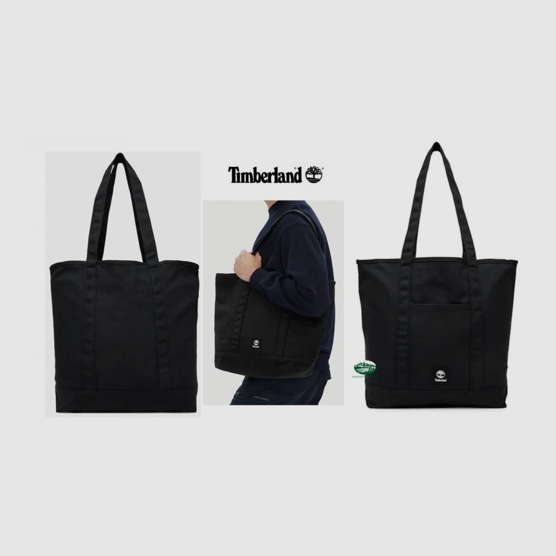 TIMBERLAND zwarte canvas tas