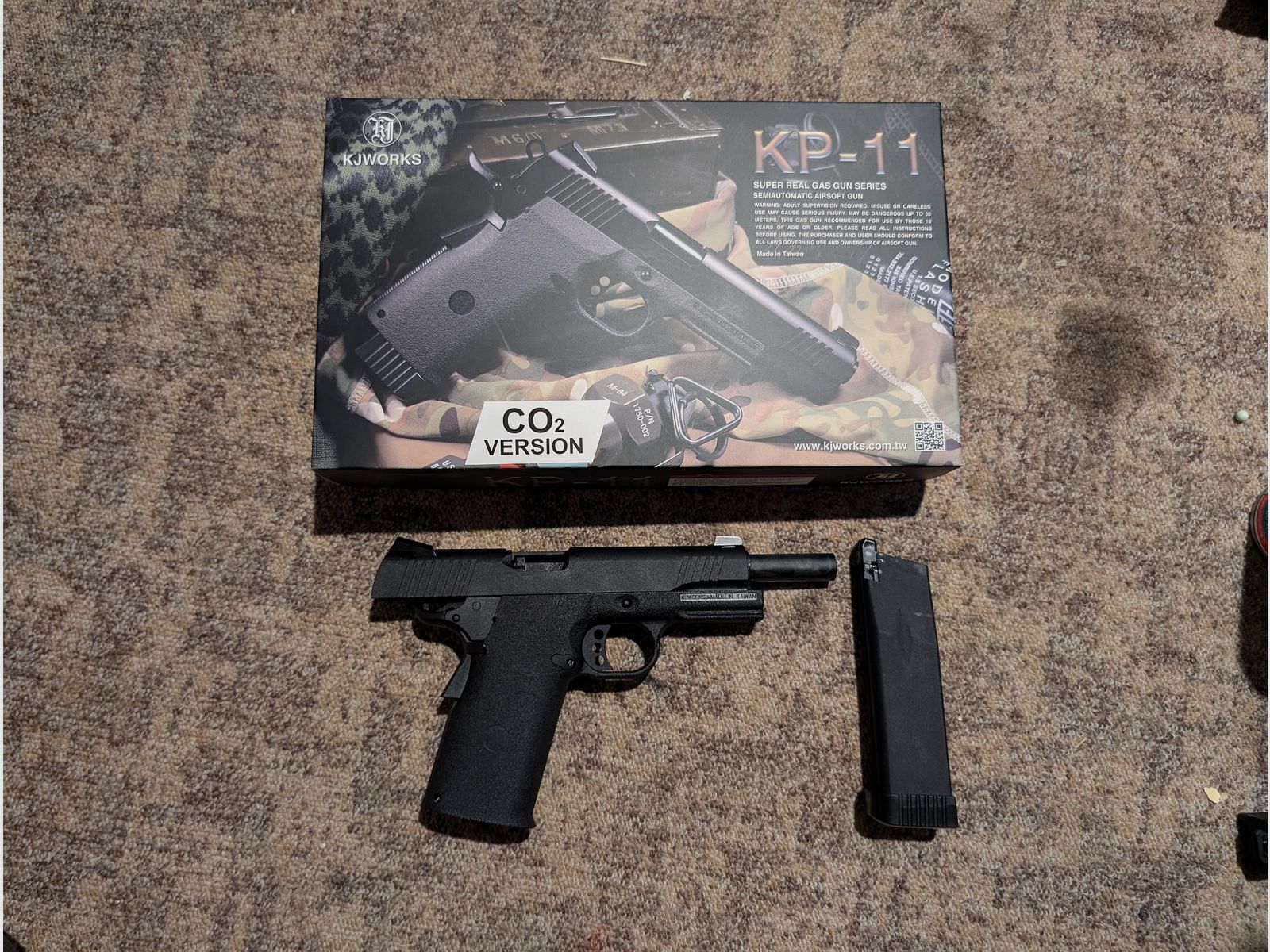 KJWorks  KP-11 1911 CO2 6mm GBB KJW Softair / Airsoft