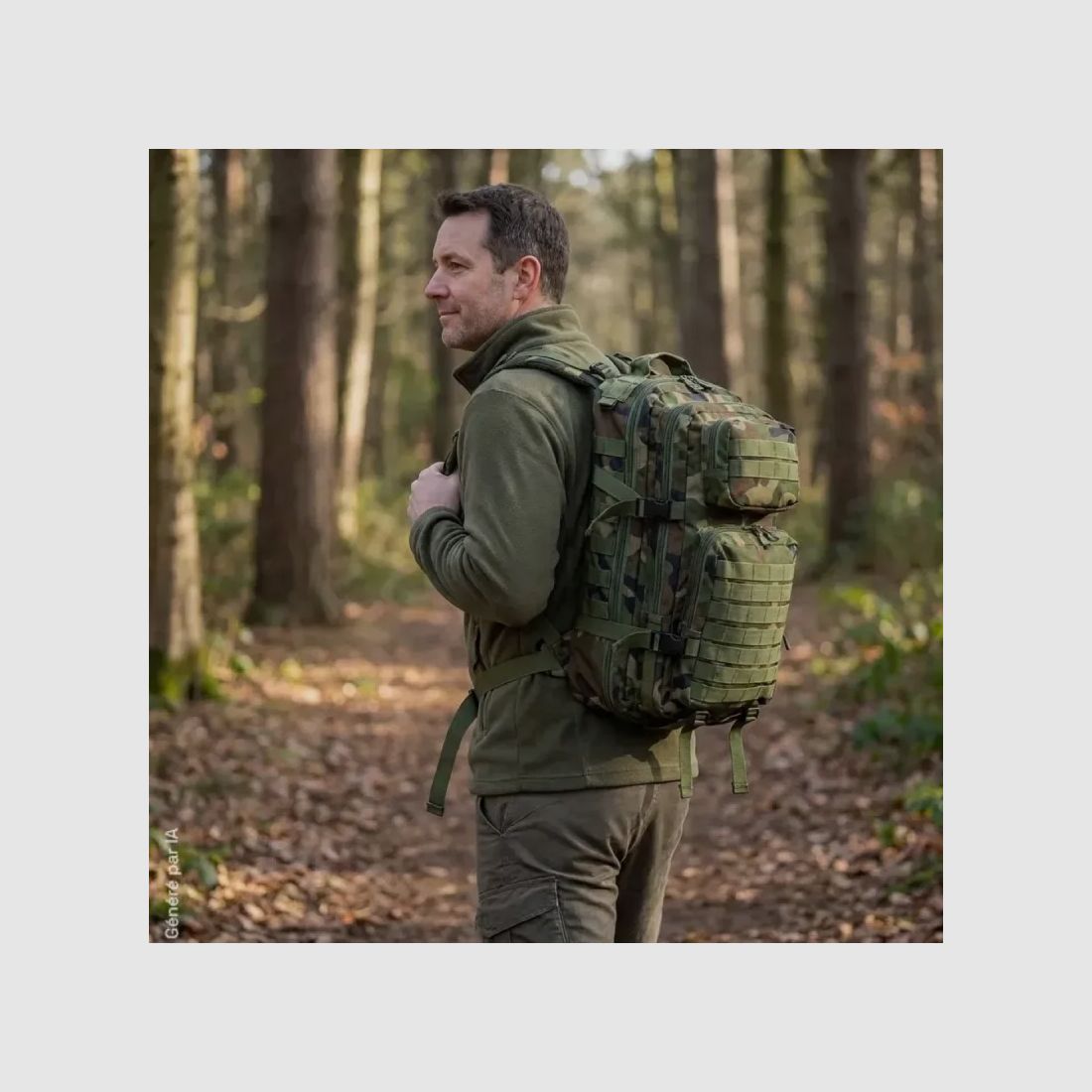Sac à dos Assault 4 compartiments camo 36L 50 x 30 x 27cm, image 3 sur 11