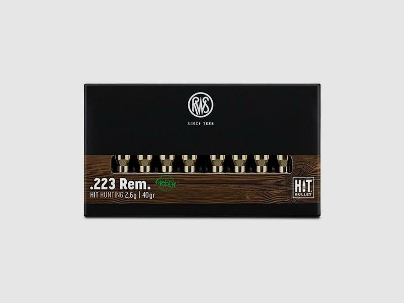 RWS .223 Rem HIT 40grs / 2,6g