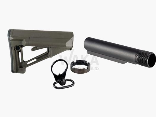 Magpul STR Kit on M4 Adapter, OD Green