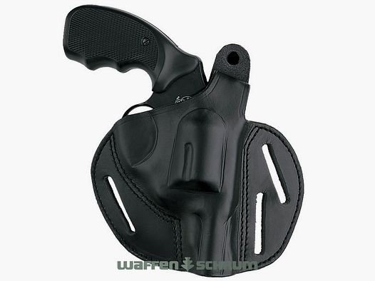 AKAH Belt Holster Undercover Leather - Black for S&W Mod. 19