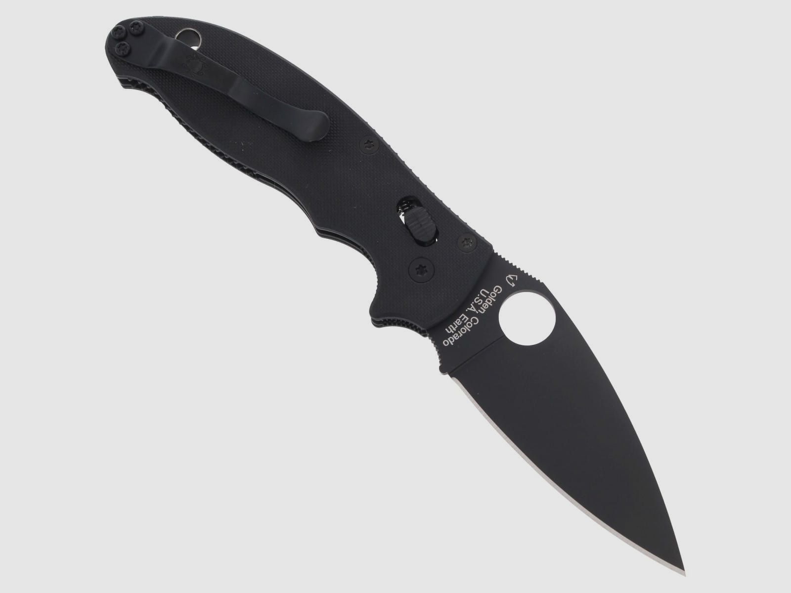 Spyderco Manix 2 G-10 Black / Black Blade Knife (C101GPBBK2), image 3 of 3