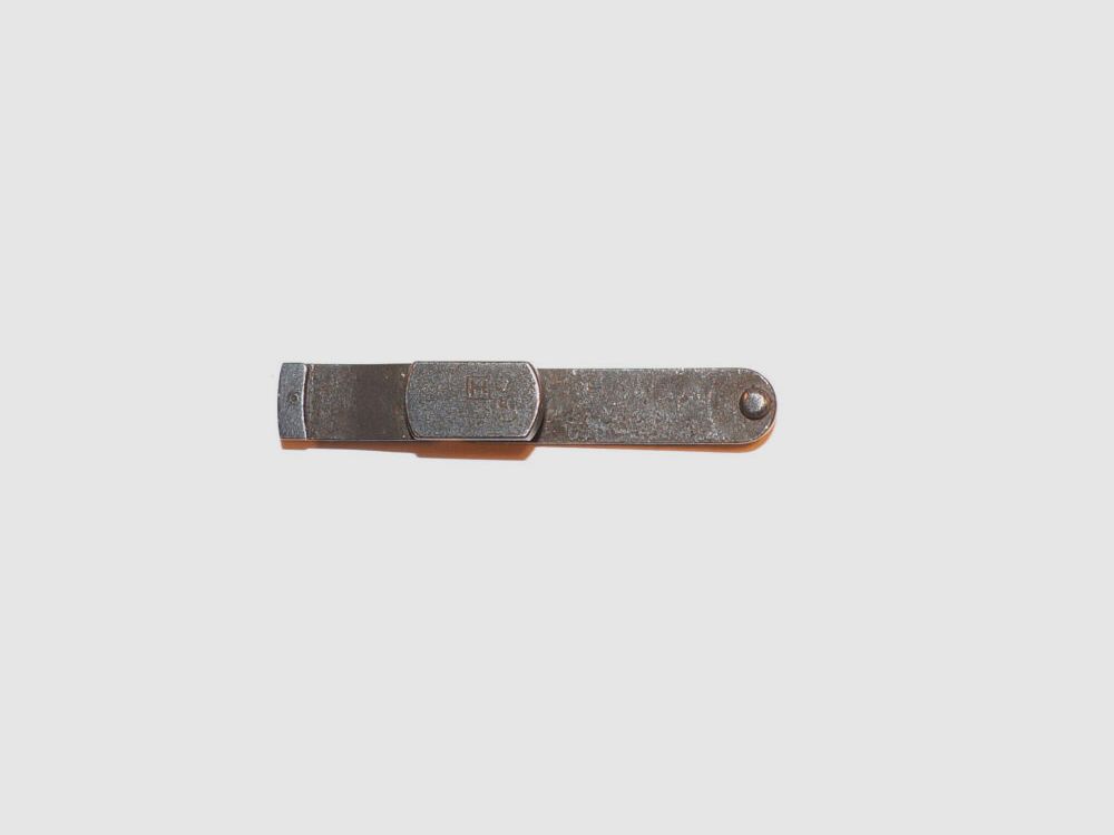 Waffenfabrik Bern Gebraucht Sperrhebel für Schweizer Ordonnanzpistole Parabellum 1929, Kal. 7,65mmPara, W+F, P08