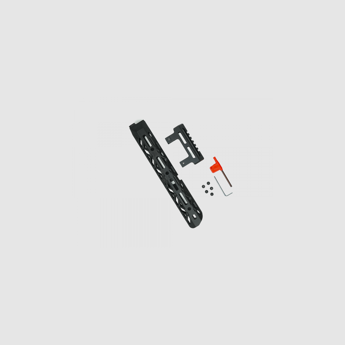 KPYK Medium AK M-LOK Handschutz mit kurzem Gasrohrcover CRC 1U020A Black Schwarz