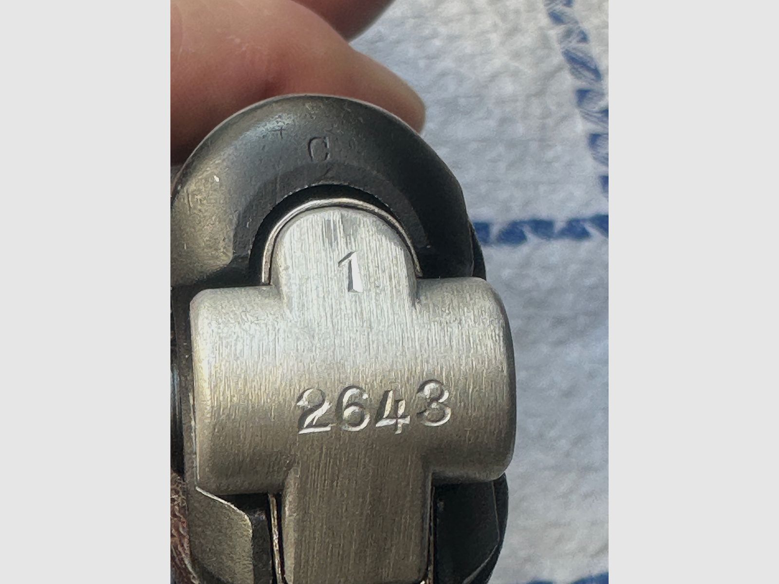 Pistole DWM 08 Erfurt Nummerngleich 2643