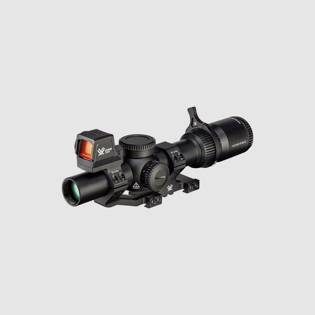 Pack Zielfernrohr Vortex 1-2x24 + Rotpunktvisier Venom + Montage Sport Vortex