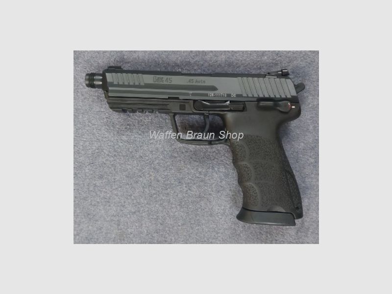 HK-Pistole HK45 Tactical (V1), Kal. .45 Auto, SA/DA, SD-Lauf, schwarzes Polymer-Griffstück