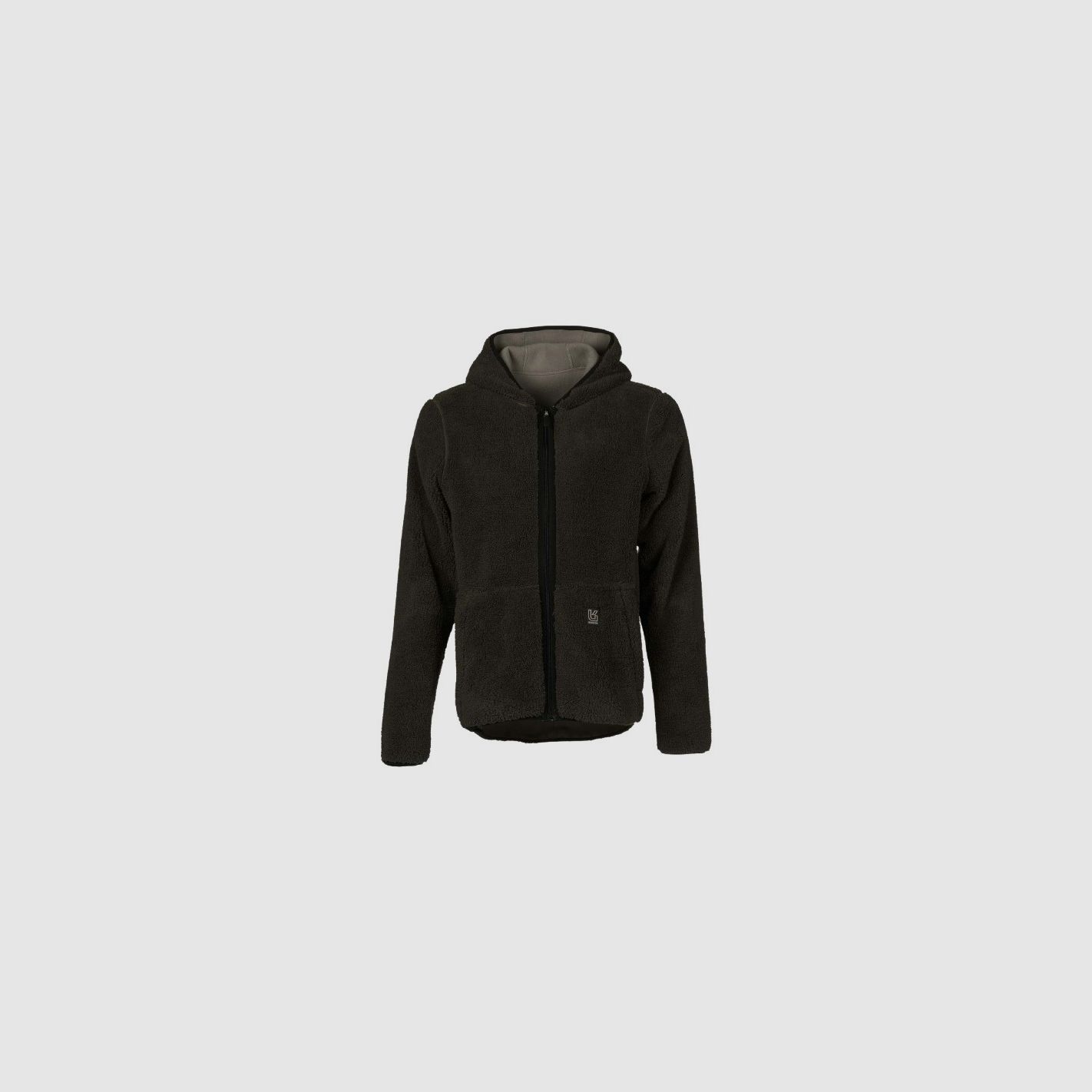 Univers - Wende-Fleecejacke grau/braun, Bild 2 von 10