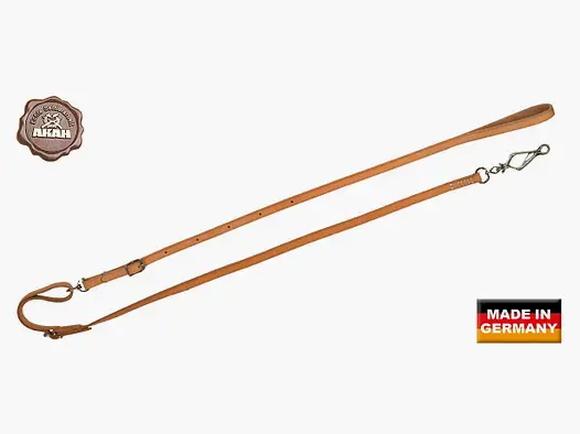 AKAH Umhängeleine aus Fahlleder 10 mm breit