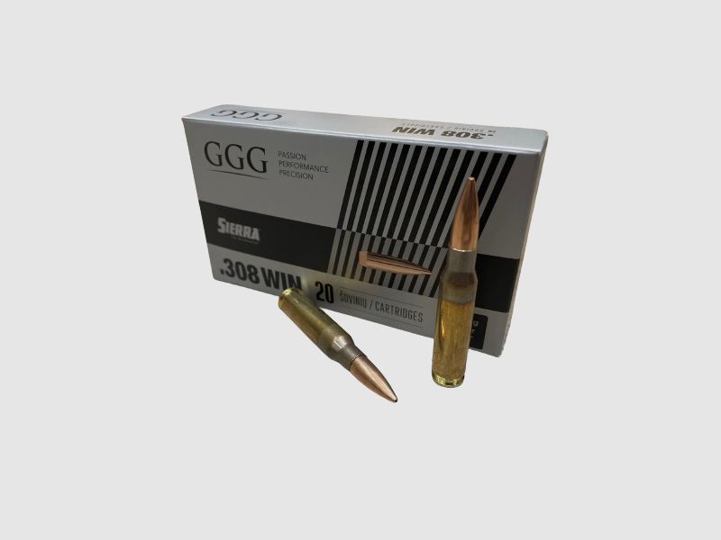 GGG HPBT 168GRS .308WIN - 20 SCHUSS - SIERRA MATCH KING