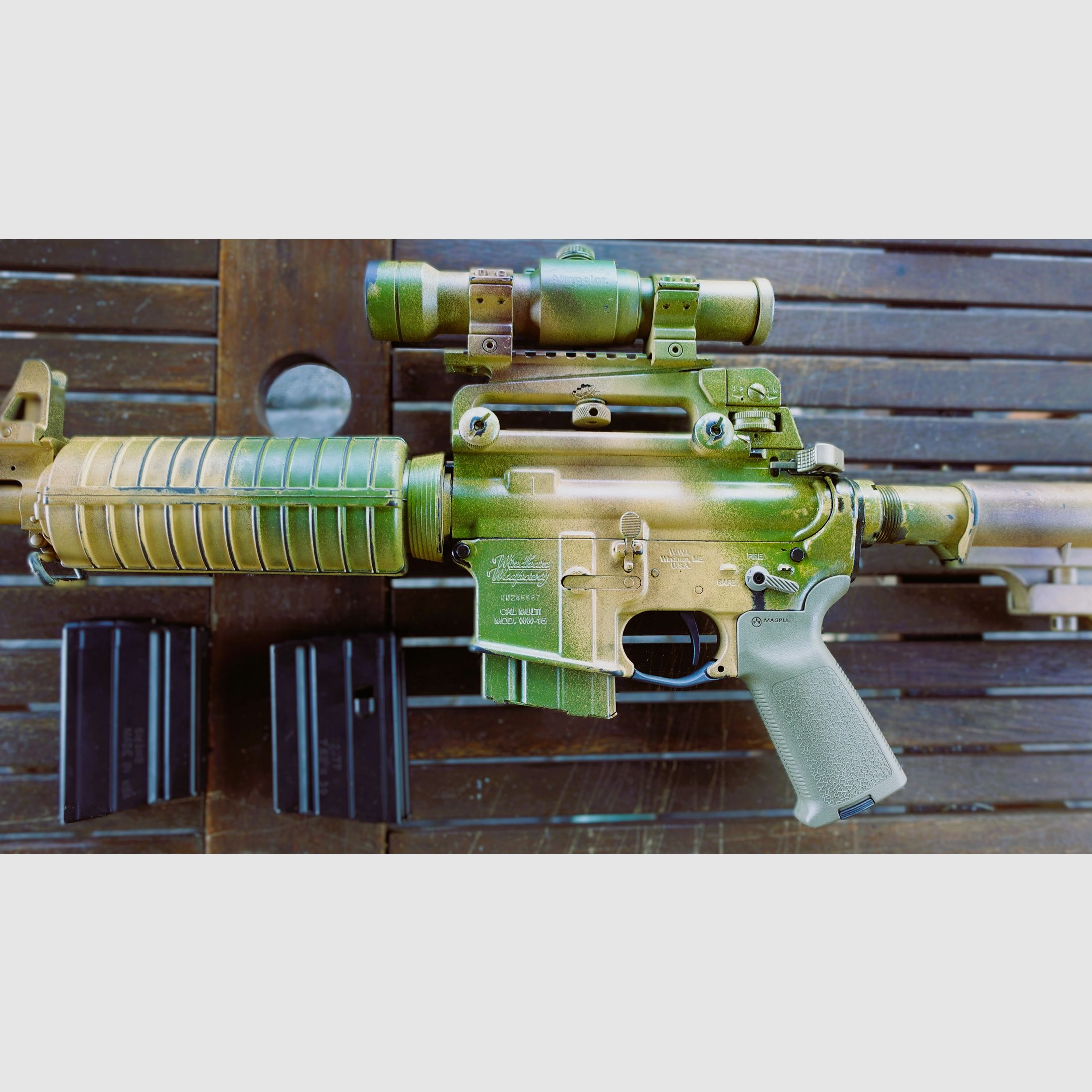 Windham 7,62×39 AK SRC AR15 in 7,62x39 mit Aimpoint 9000 Blood Diamond