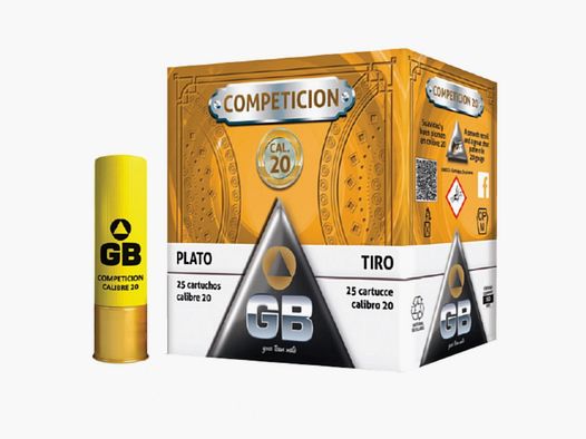 GB Competition Trap 20/70 Schrotpatronen 24g 2,4mm 25 Stück