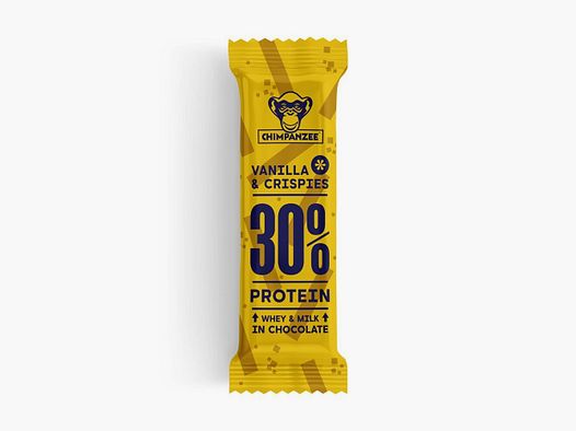 Chimpanzee High Protein Bar 30% Vanilla & Crispies