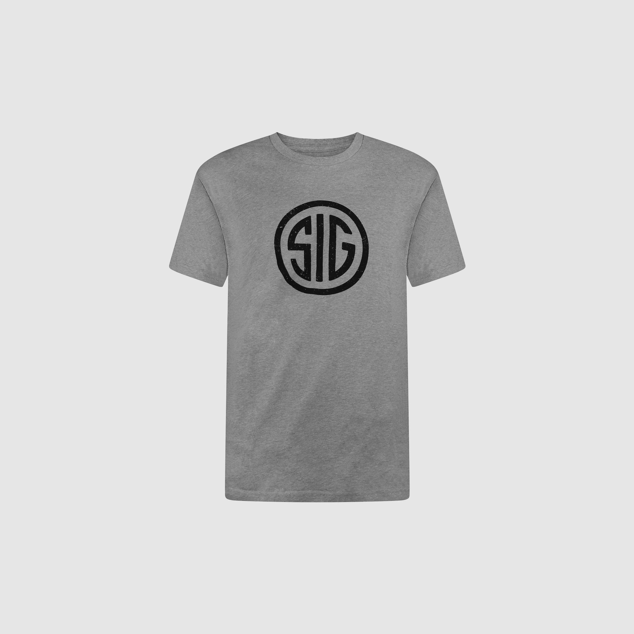 SIG SAUER T-Shirt Gray Distressed SIG Mark