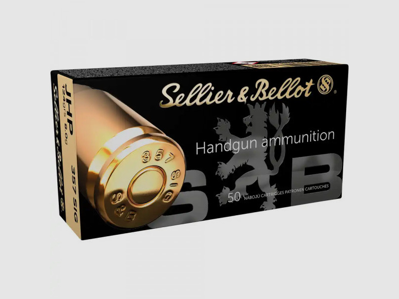 SELLIER & BELLOT PISTOL CARTRIDGES - .357SIG - JHP - 124 GRS. - 50 PIECES