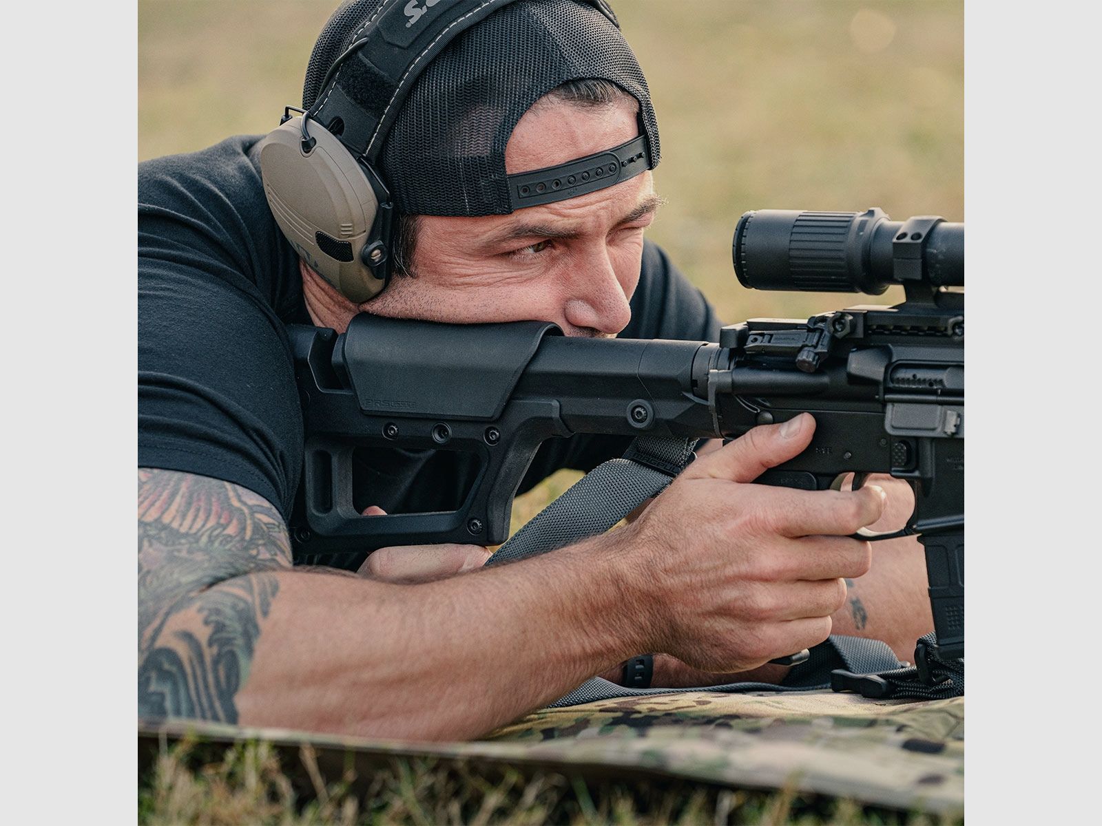Magpul PRS Lite Stock, adjustable buttstock for AR15/AR10