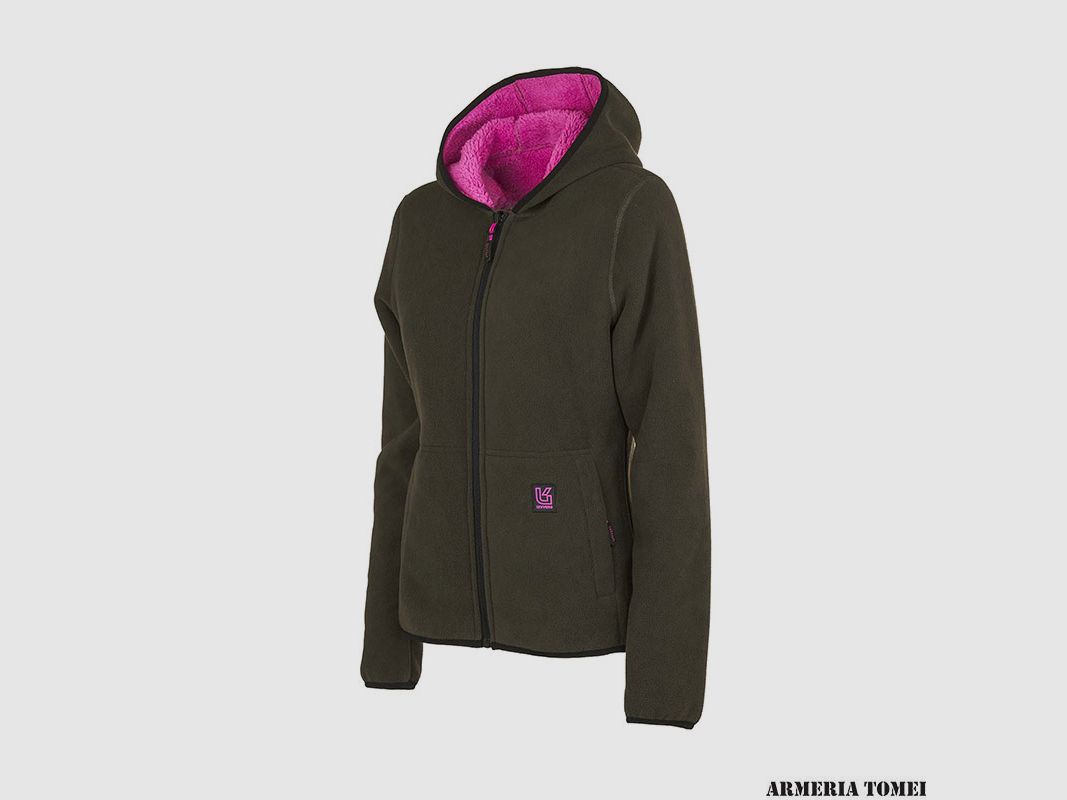 UNIVERS – WOMEN – REVERSIBLE FLEECE JACKET DARK GREEN, image 3 of 6