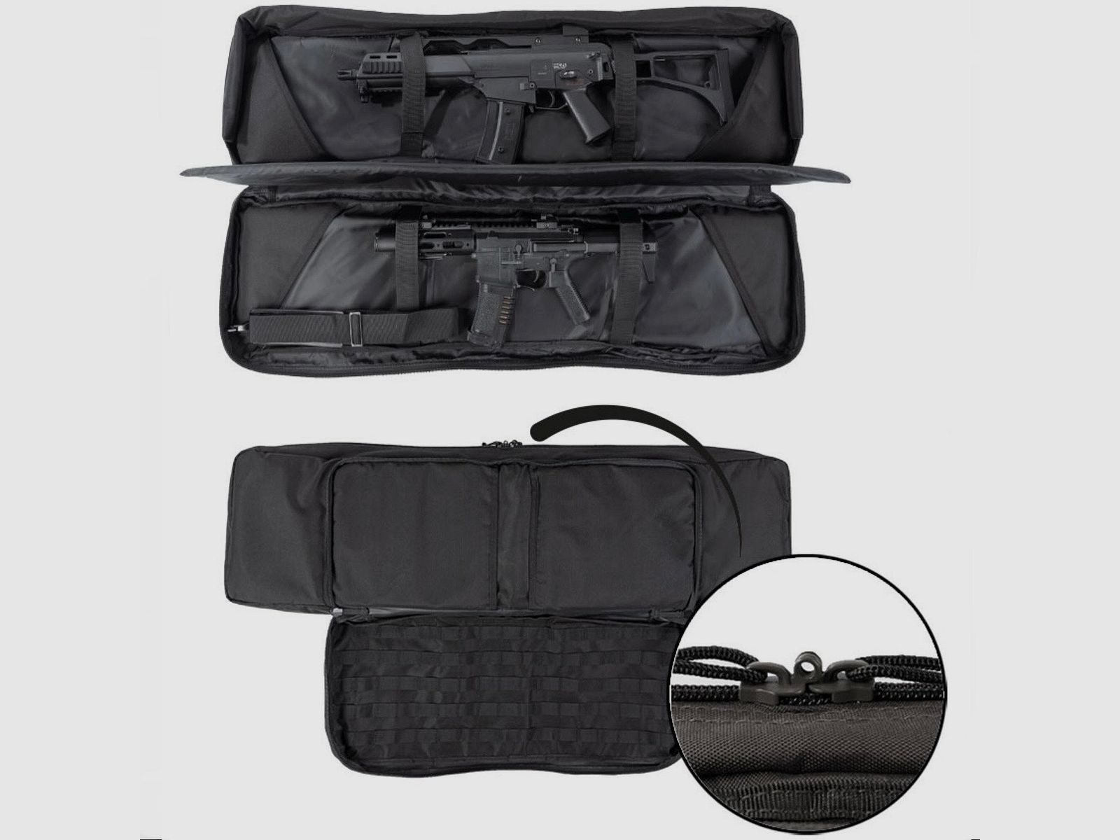 Transporttasche für zwei Werfer SCHWARZ, Bild 2 von 2