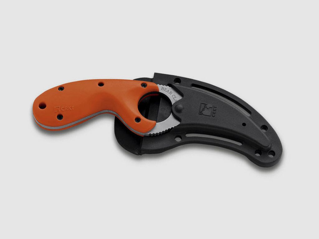 Rettungsmesser CRKT Bear Claw Emergency Rescue AUS-4 KlingenlĂ¤nge 6 cm inklusive Kydex Scheide (P18)