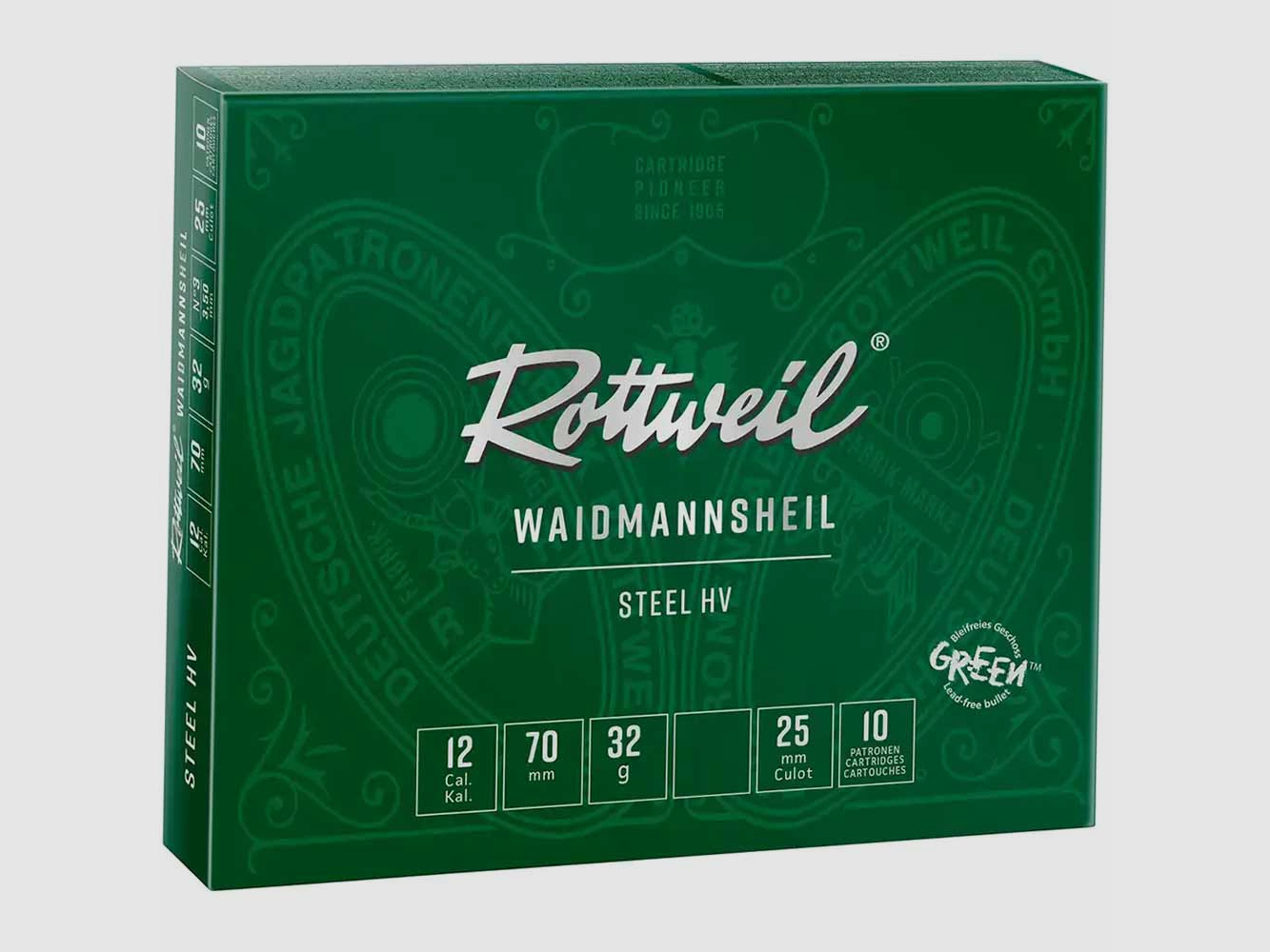 Rottweil 12/70 Waidmannsheil Steel HV  3,75mm - 32g