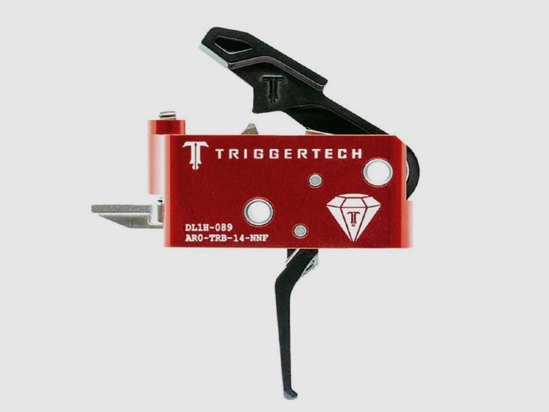 TRIGGERTECH AR15 Diamond Flat Trigger Two Stage, gerades Züngel