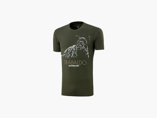 Trabaldo Identity T-Shirt mit grünem Wildschwein-Druck