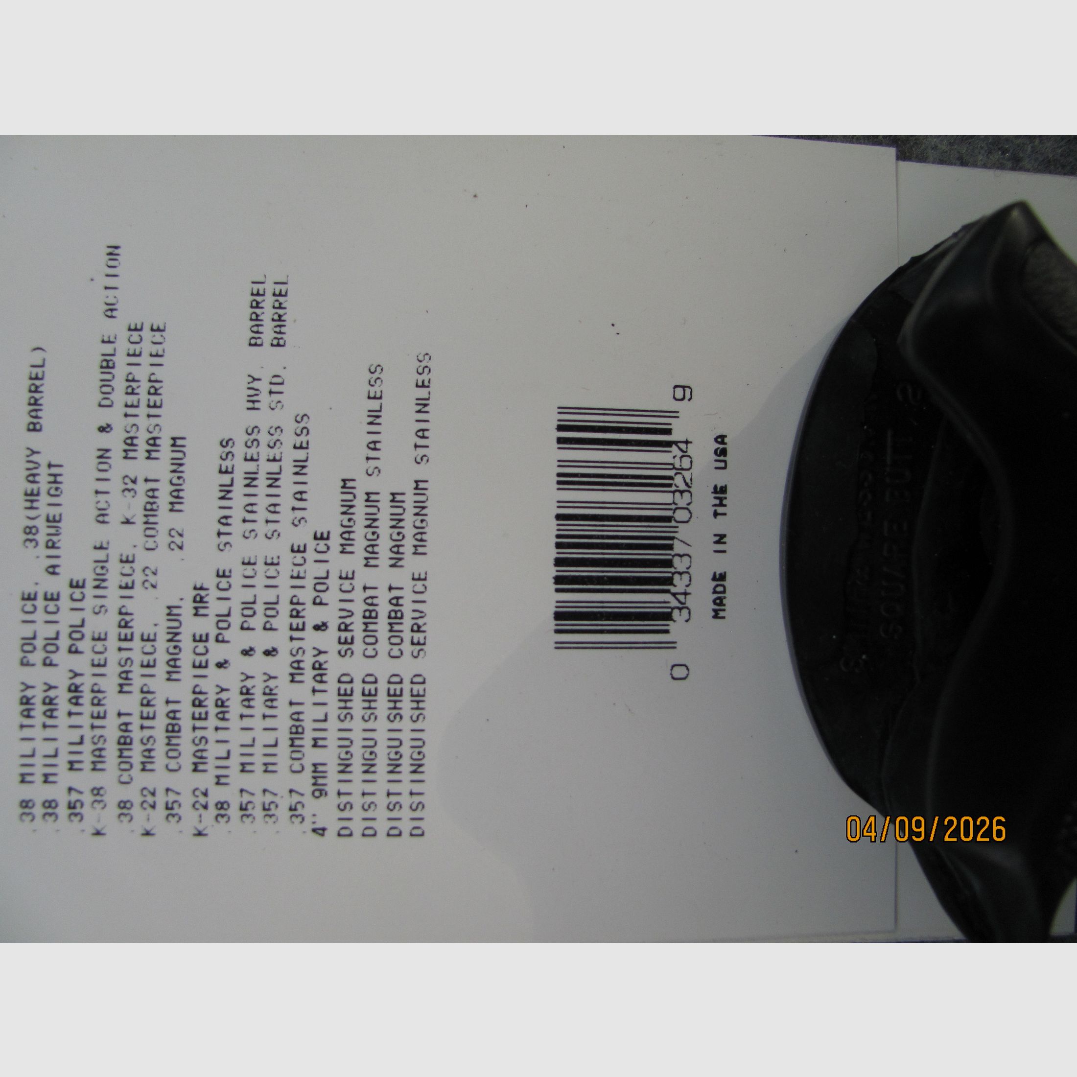 Pachmayr Gripper SK-G grip panels for Smith Wesson L and K frame - New in original packaging