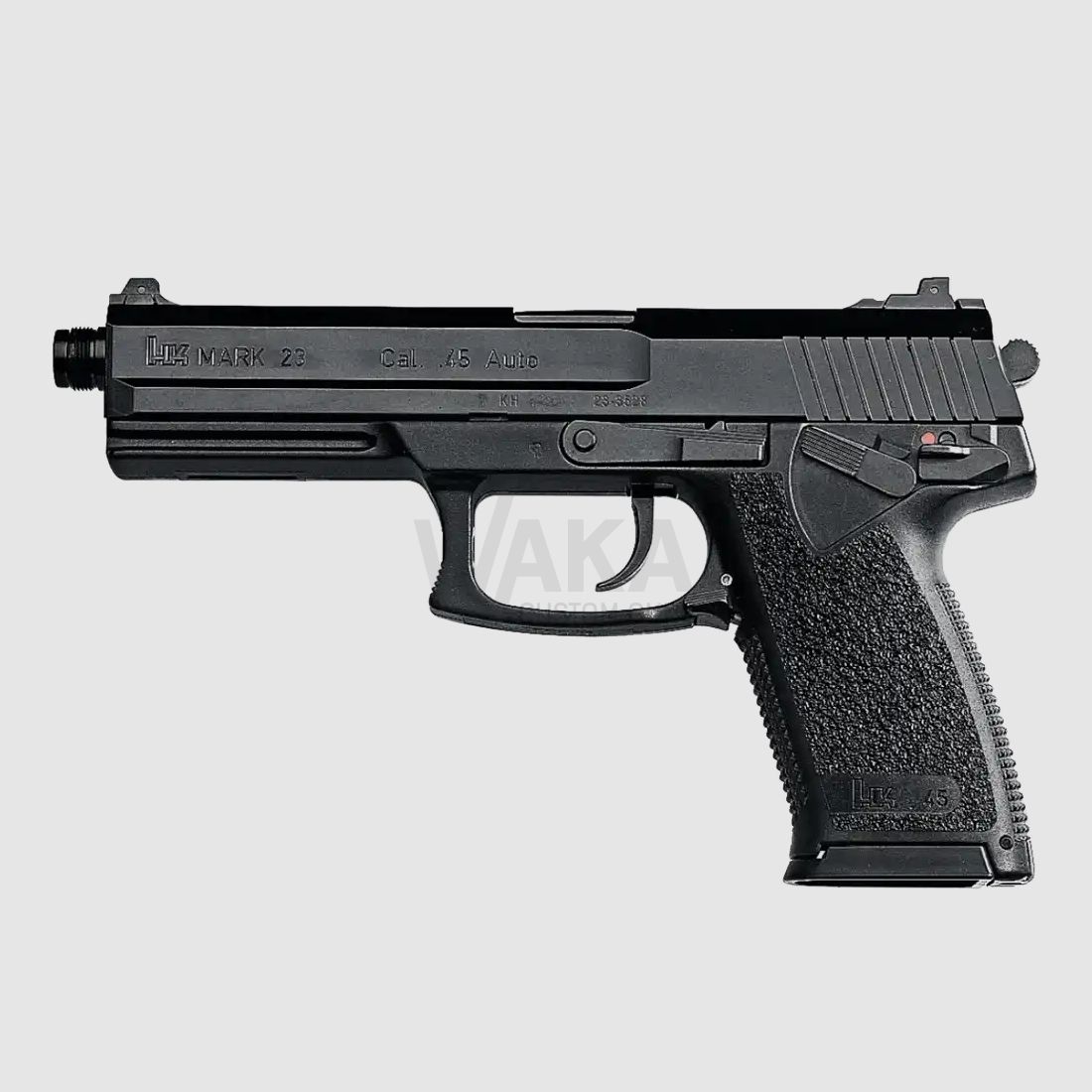 Pistola HK MARK 23, SOCOM, calibre .45 Auto, incluyendo dos cargadores de 12 disparos