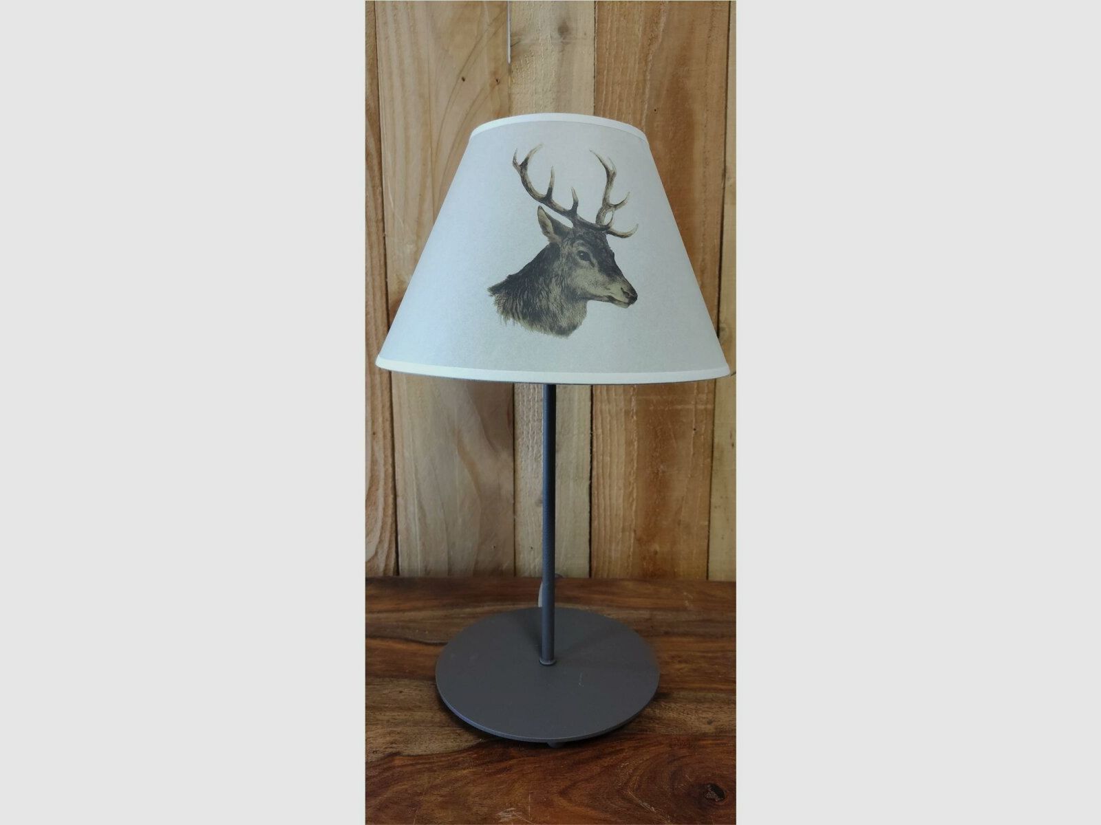 Lovergreen Lampen mit Tiermotiven Motiv Schwarze Lampe klein Lampenschirm Hirsch