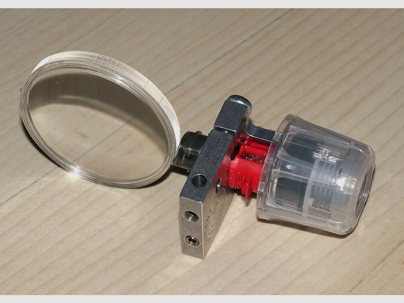 RESERVIERT! Profi MEC Schießbrille mit Knobloch Irisblende, Vario Lens 2 plus, usw., NP 600,-