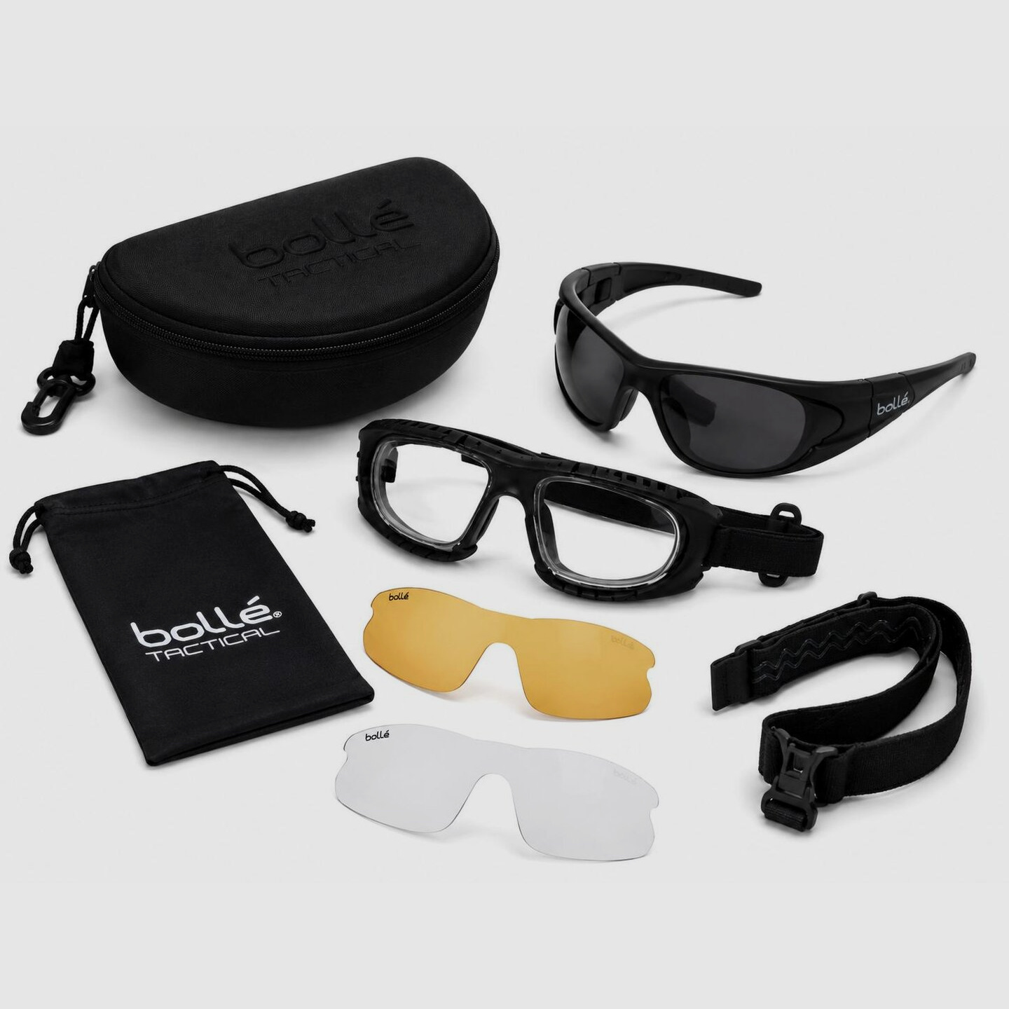 Mil-Tec Tactical Glasses Bollé Raider M.3 #15649000 | Safety Glasses with Interchangeable Lenses
