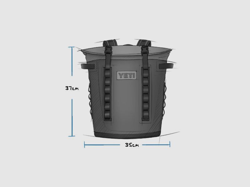 YETI® Hopper Backpack M12 - Charcoal, immagine 11 di 20
