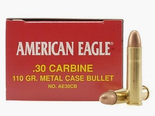 Federal American Eagle .30 Carbine 110GR FMJ 50 cartouches