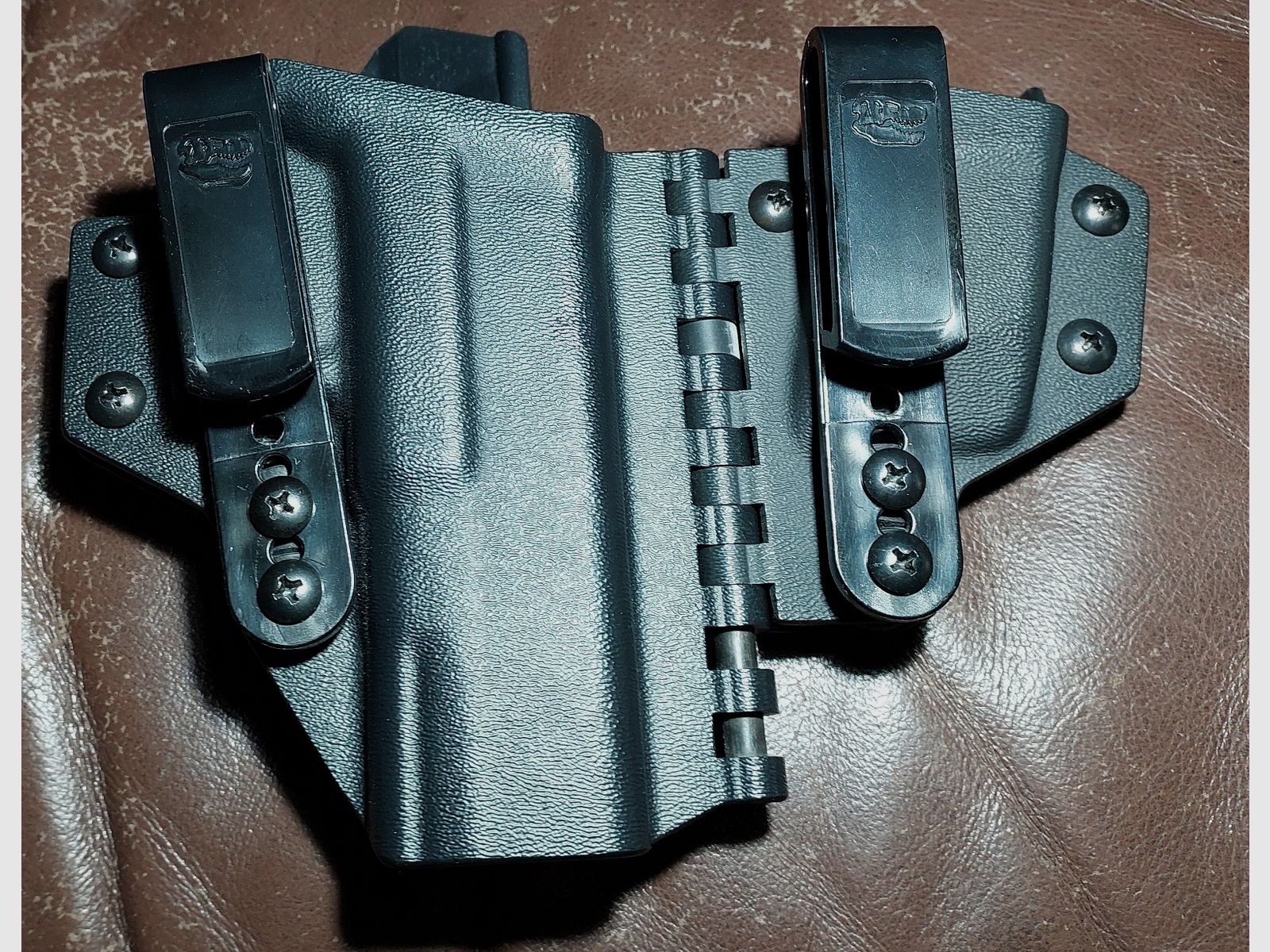 Glock 17 Gen5 Schreckschuss Pistole 9mm P.A.K. schwarz (PTB 1068) - 2 Magazine - Taktisches IWB Holster Rex Arms Sidecar