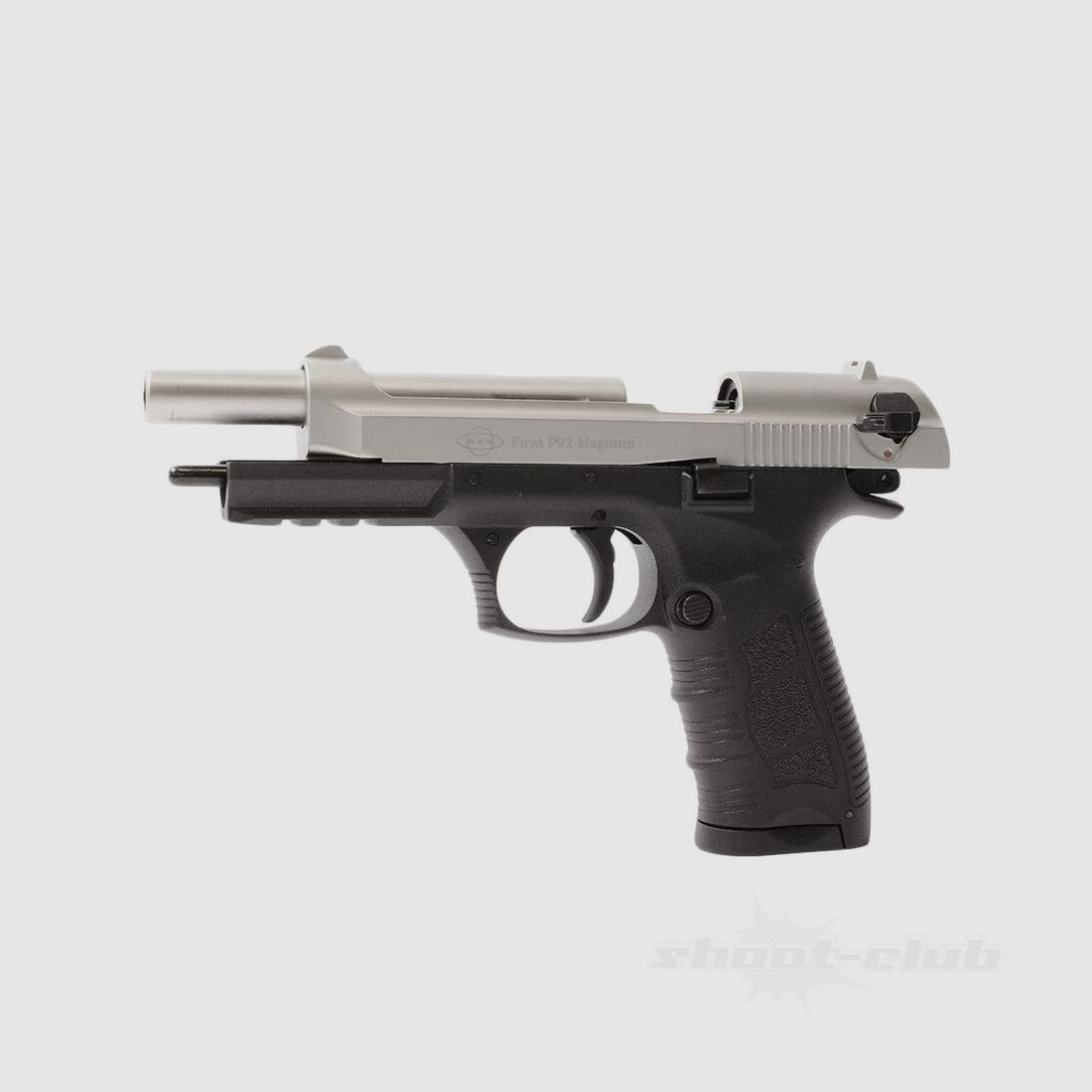 Ekol P92 Magnum Schreckschusspistol 9mmPAK Nickel Platzpatronen