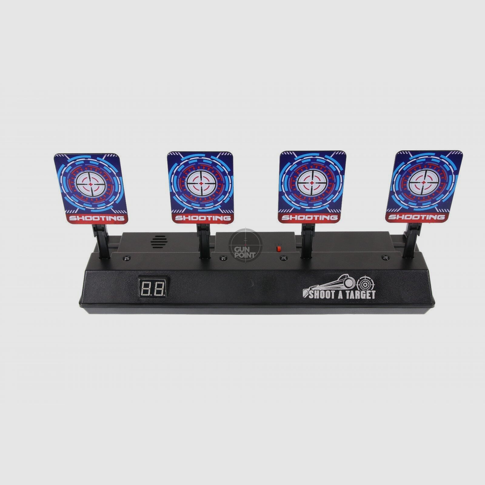 OpTacs - Elektronische Airsoft Zielscheibe - Digital Scoring Target mit 4 Zielen