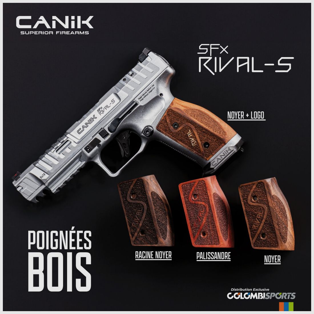 Canik Houten Grip Rival-S Palissander, afbeelding 3 van 3
