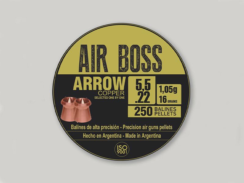 Hohlspitz Diabolos Apolo Air Boss Arrow Copper Kaliber 5,5 mm 1,05 g glatt Kupfer 250 StĂĽck