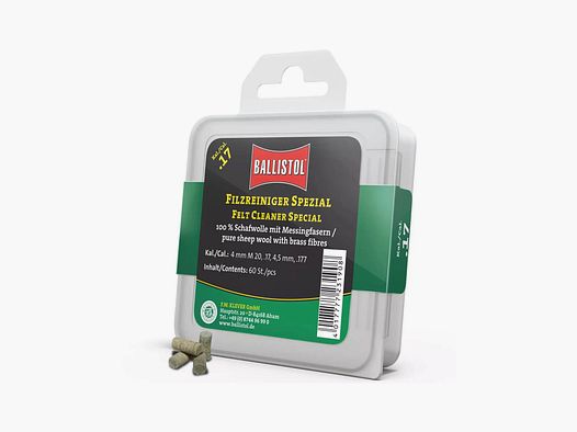 Feltrini Ballistol Special per pulizia canne 60 pz cal. 4,5/.177