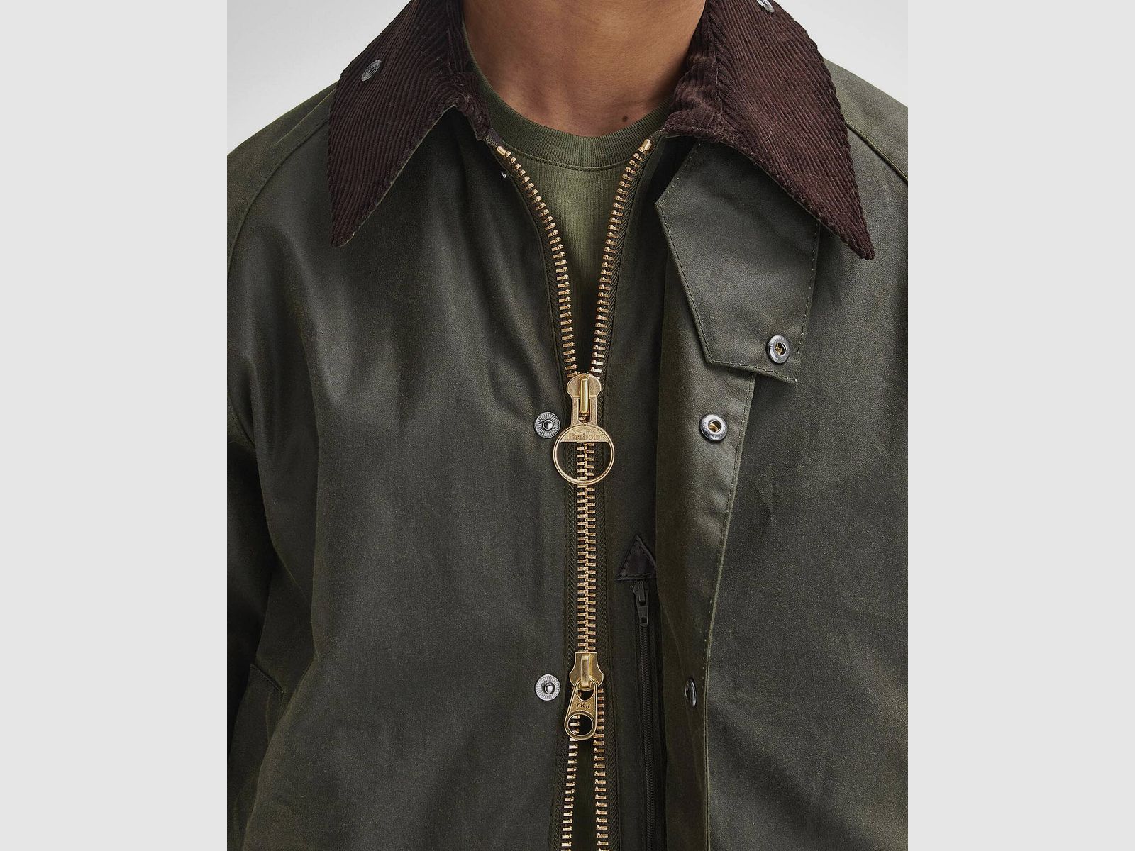 Chaqueta de cera Barbour Beaufort archivo oliva