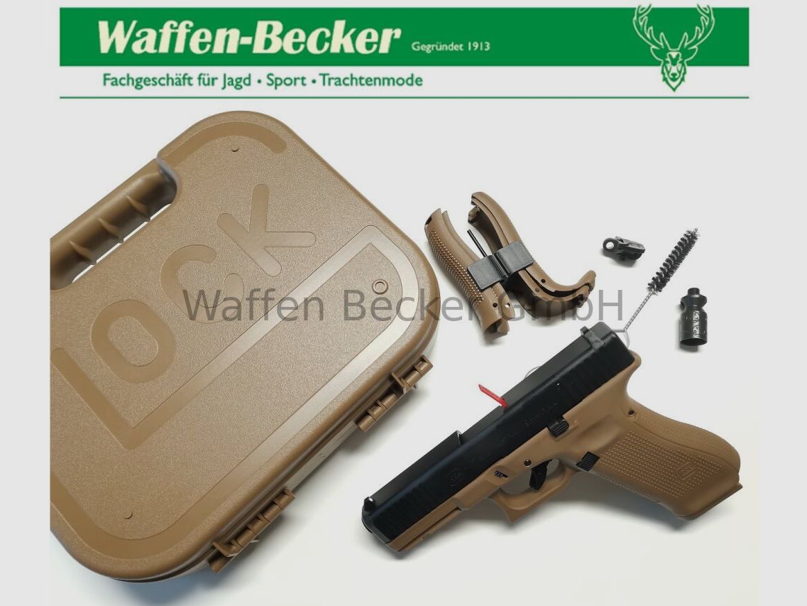 Glock 17 Gen.5, 9mm P.A.K. Black-Coyote French Edition (limitiert!)